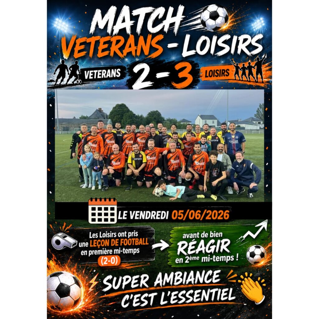 Match amical Vétérans vs. Loisirs