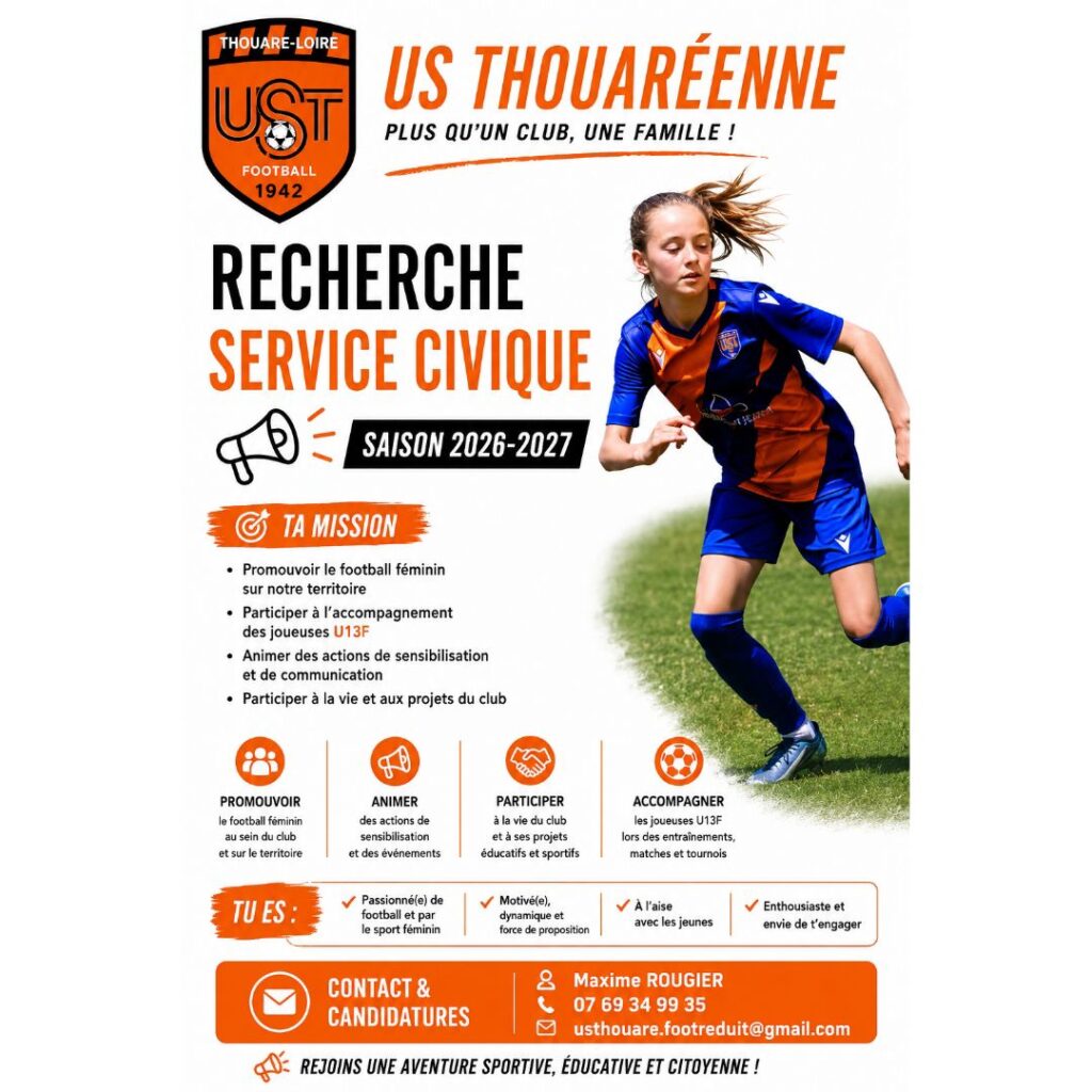 Recherche volontaire service civique 2026-2027